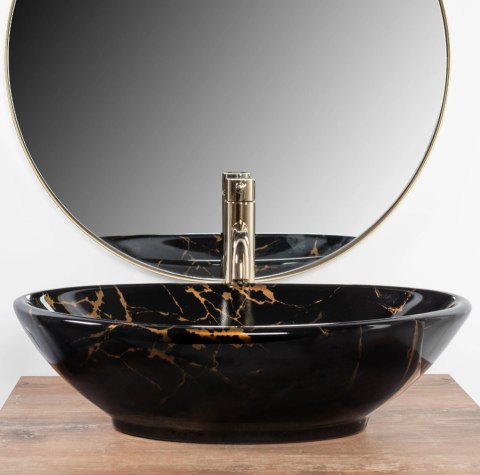 UMYWALKA PAMELA BLACK MARBLE SHINY - NABLATOWA UMYWALKA PAMELA BLACK MARBLE SHINY - NABLATOWA