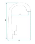 BATERIA KUCHENNA JS-K087BG ROSS ZLOTA SZCZOTKOWANA