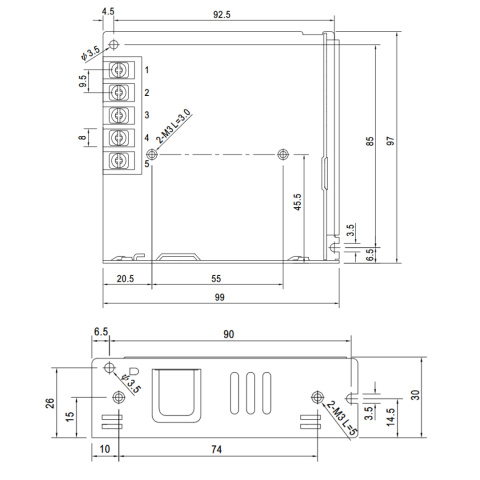 Zasilacz impulsowy LRS-75-24 (75W; 24V; 3,2A) MEAN WELL Zasilacz impulsowy LRS-75-24 (75W; 24V; 3,2A) MEAN WELL
