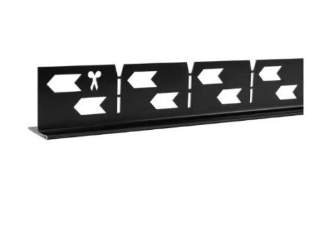 LISTWA SPADKOWA CZARNA 120 cm PRAWA LISTWA SPADKOWA CZARNA 120 cm PRAWA