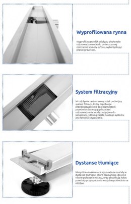 ODPŁYW NEO & PURE N SZCZOTKOWANY 800