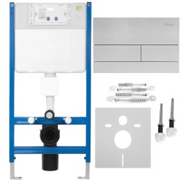 STELAŻ PODTYNKOWY WC + PRZYCISK T STEEL BRUSH