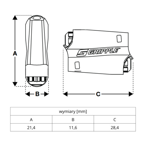 Zawiesie linkowe Gripple XP22SP (10 szt. w opakowaniu) Zawiesie linkowe Gripple XP22SP (10 szt. w opakowaniu)
