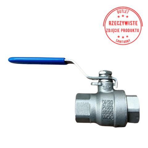 Zawór kulowy GENEBRE DN20 3/4'' PN63 Zawór kulowy GENEBRE DN20 3/4'' PN63