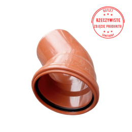 Kolano kanalizacyjne KGB SN8 PVC-U 110/45°x3,2