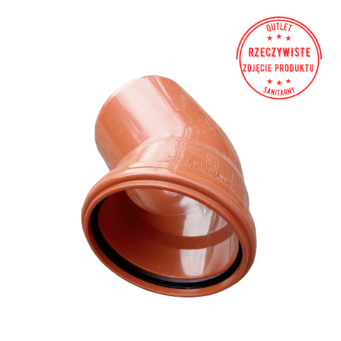 Kolano kanalizacyjne KGB SN8 PVC-U 110/45°x3,2 Kolano kanalizacyjne KGB SN8 PVC-U 110/45°x3,2