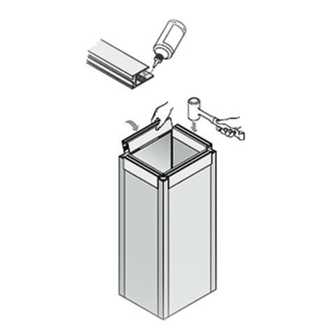 Niewidzialny profil aluminiowy (20 mm, 1 mb) Niewidzialny profil aluminiowy (20 mm, 1 mb)