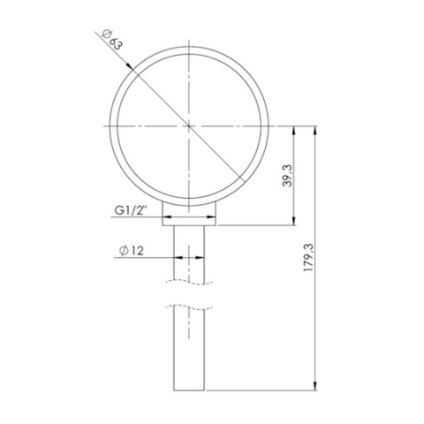 Termometr bimetaliczny BiTh ST -20÷60°C Termometr bimetaliczny BiTh ST -20÷60°C