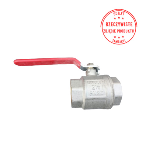 Zawór kulowy RED DN65 2 1/2'' PN25 z rączką Zawór kulowy RED DN65 2 1/2'' PN25 z rączką