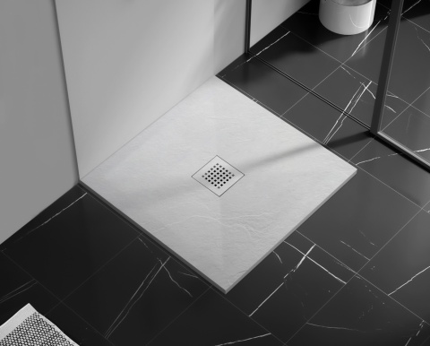 Stone Tray - Brodzik kompozytowy "F" Biały 90x140x2,5