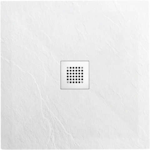 Stone Tray - Brodzik kompozytowy "F" Biały 90x90x2,5