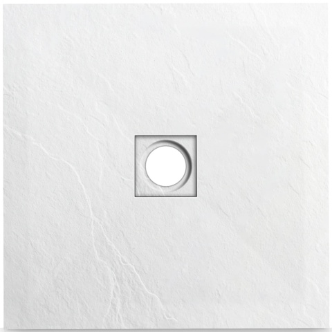Stone Tray - Brodzik kompozytowy "F" Biały 90x90x2,5