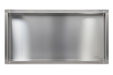 WALL-BOX NO RIM - Półka wnękowa bezramkowa INOX 60x30x10 cm