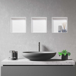 WALL-BOX No Rim White - Półka wnękowa bezramkowa biała 30x30x10 cm