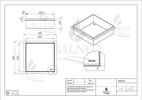WALL-BOX No Rim White - Półka wnękowa bezramkowa biała 30x30x10 cm