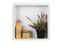 WALL-BOX No Rim White - Półka wnękowa bezramkowa biała 30x30x7 cm
