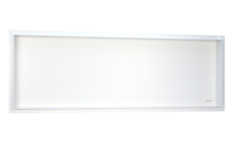 WALL-BOX No Rim White - Półka wnękowa bezramkowa biała 90x30x7 cm