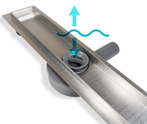 360 Drain 2w1 Odpływ liniowy 90 cm z obrotowym syfonem dwustronny chrom