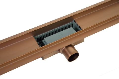 Duplex Next 2w1 Odpływ liniowy 80 cm dwustronny miedziany