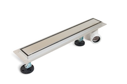 Odpływ boczny 2w1 Odpływ liniowy 60 cm z bocznym syfonem dwustronny chrom