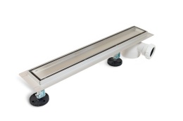 Odpływ boczny 2w1 Odpływ liniowy 90 cm z bocznym syfonem dwustronny chrom