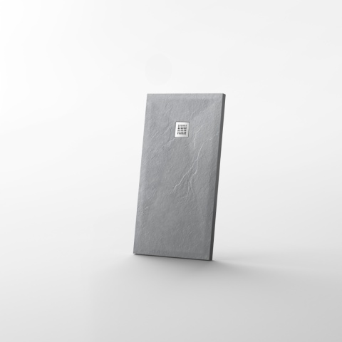 Stone Tray - Brodzik kompozytowy "F" Jasnoszary 90X140x2,5