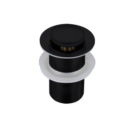 Korek umywalkowy mosiężny Klik Klak B bez przelewu Czarny