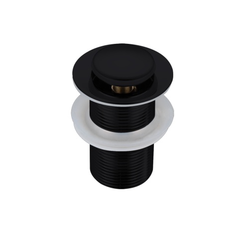 Korek umywalkowy mosiężny Klik Klak B bez przelewu Czarny