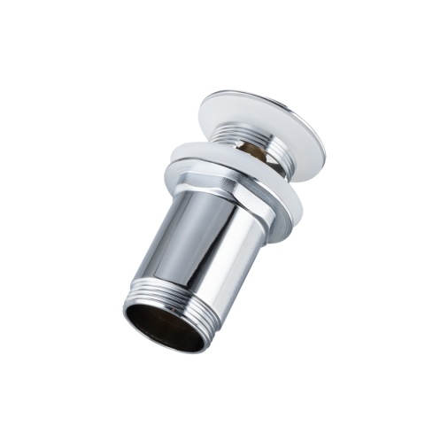 Korek umywalkowy mosiężny Klik Klak E z przelewem Chrom