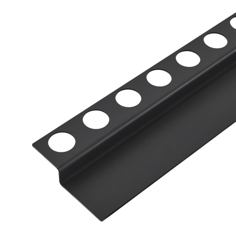 Listwa spadkowa podłogowa czołowa 130 cm czarna