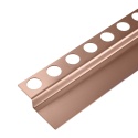 Listwa spadkowa podłogowa czołowa 130 cm miedziana