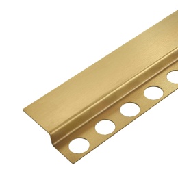 Listwa spadkowa podłogowa czołowa 130 cm złota