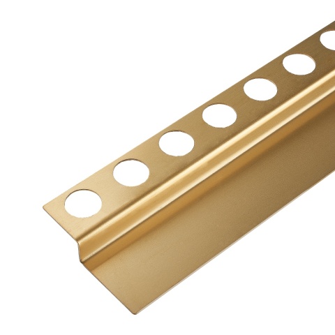 Listwa spadkowa podłogowa czołowa 130 cm złota