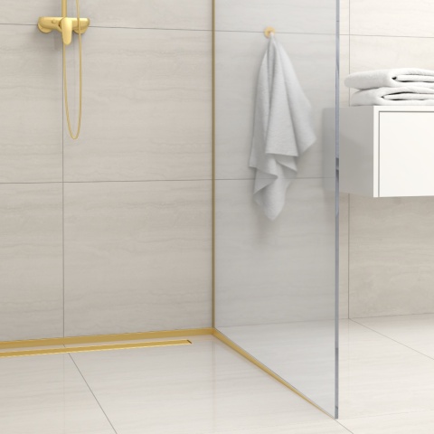 Listwa spadkowa podłogowa czołowa 130 cm złota