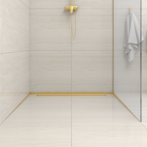 Listwa spadkowa podłogowa prawa 120 cm złota