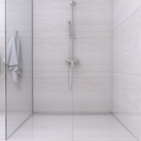 Listwa spadkowa przyścienna lewa 170 cm inox