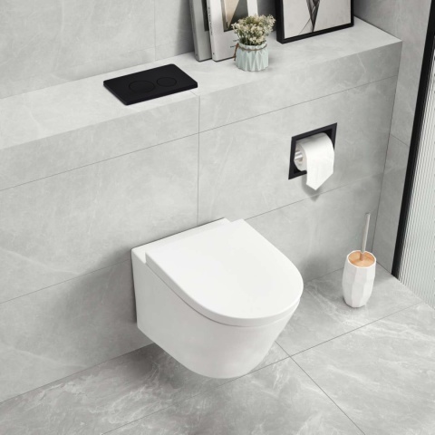 Przycisk spłukujący do WC OXO czarny