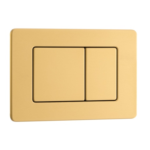 Przycisk spłukujący do WC ze stali nierdzewnej szczotkowanej AXO złoty