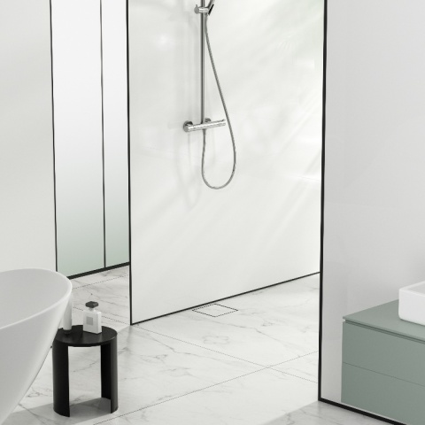 SQ-Drain NEXT 2w1 Odpływ kwadratowy 20x20 cm dwustronny chrom