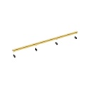 Slim&Low ProLine Gold Odpływ liniowy 60 cm złoty