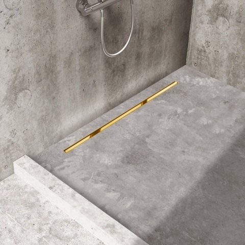 Slim&Low ProLine Mirror Gold Odpływ liniowy 80 cm złoty lustrzany