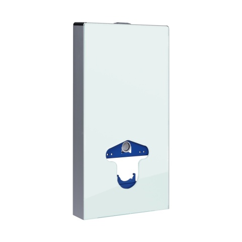 Stelaż natynkowy WC szklany mleczny Fix-Frame Glass Milky