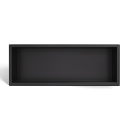 WALL-BOX ONE Black Półka wnękowa ze stali nierdzewnej czarna 60x20x10 cm