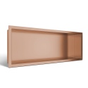 WALL-BOX ONE Copper Półka wnękowa ze stali nierdzewnej miedziana 60x20x10 cm