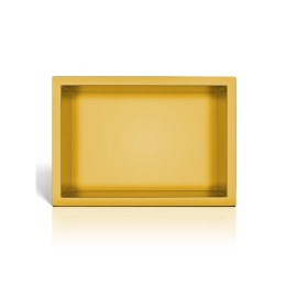 WALL-BOX ONE Gold Półka wnękowa ze stali nierdzewnej złota 30x20x10 cm