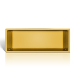 WALL-BOX ONE Gold Półka wnękowa ze stali nierdzewnej złota 60x20x10 cm