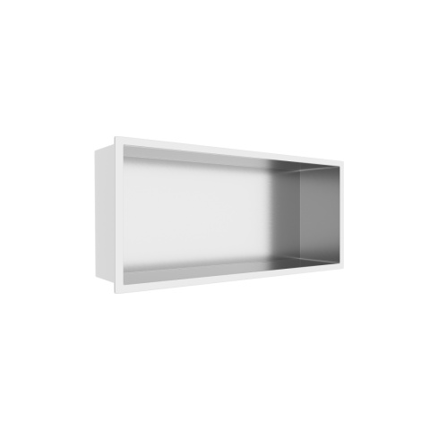 WALL-BOX ONE Inox Półka wnękowa ze stali nierdzewnej 45x20x10 cm