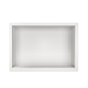 WALL-BOX ONE White Półka wnękowa ze stali nierdzewnej biała 30x20x10 cm