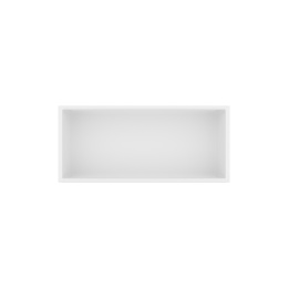 WALL-BOX ONE White Półka wnękowa ze stali nierdzewnej biała 45x20x10 cm