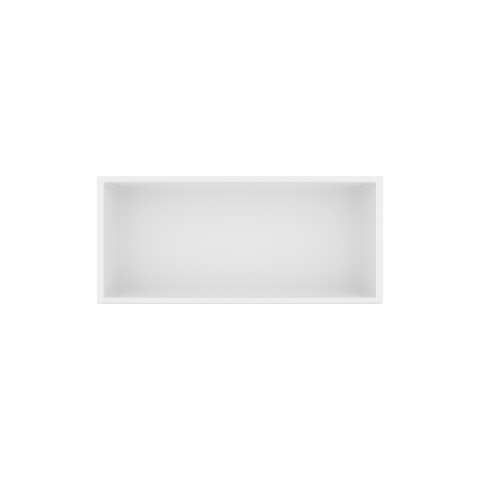 WALL-BOX ONE White Półka wnękowa ze stali nierdzewnej biała 45x20x10 cm